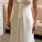Robe de bal élégante en cristal crème, robe fourreau plissée, robe de soirée à bretelles spaghetti, robe de soirée longue, robe formelle DP6754