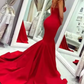Elegant Burgundy Sweetheart Prom Dress Mermaid Evening Gown Party Dress Long Formal Dress DP6774