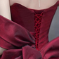 Elegant Burgundy Mermaid Prom Dress Sweetheart Evening Gown Bowknot Party Dress Long Formal Dress DP6791
