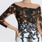 Elegant Applique Mermaid Mother of Bride Dress Jewel Neck Evening Gown Long Formal Dress DP6850
