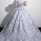 Vintage A-Line Off-the-shoulder Sweet 16 Quinceanera Ruffled Evening Dress Floor Length Ball Gown DP6899