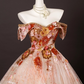 Chic Applique Sweetheart Prom Dress A-Line 3D Flowers Evening Gown Off-the-shoulder Party Dress Long Formal Dress DP6932