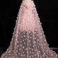Vintage Pink 3D Flowers Strapless A-Line Tulle Cloak Design Homecoming Dress Party Dress Short Cocktail Dress DP6972