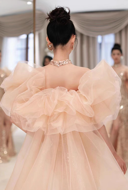 Vintage Champagne Sheath Prom Dress Glittering Sequin Evening Gown Strapless Sweetheart Party Dress Slit Long Formal Dress DP6985