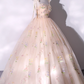 Robe de bal de quinceañera vintage coupe trapèze à appliqués floraux et décolleté en cœur DP7081