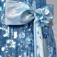 Robe de bal glamour bleu ciel à sequins, fourreau, bustier, maxi, DP7094