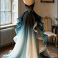Glamouröses, trägerloses Quinceañera-Ballkleid mit Ombré-Rüschen, perlenbesetztem Oberteil und Lagen aus Organza (DP7137)