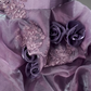 Gorgeous Lilac Tulle 3D Rose Strapless Ruffled Sweet 16 Quinceanera Ball Gown  DP7460