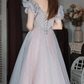 Gorgeous Tulle Off-Shoulder Ruffled Beaded Sweet 16 Quinceanera Ball Gown  DP7478