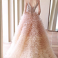 Gorgeous Pink Tiered Tulle Beaded Sweetheart Spaghetti Strap Sweet 16 Quinceanera Ball Gown DP7491