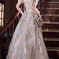 Glamorous Champagne Off-Shoulder 3D Floral Gold Embroidery Sweet 16 Quinceanera Ball Gown DP7543