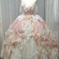 Glamorous Off-Shoulder 3D Floral & Lace Princess Sweet 16 Quinceanera Ball Gown DP7547