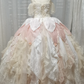 Glamorous Off-Shoulder 3D Floral & Lace Princess Sweet 16 Quinceanera Ball Gown DP7547