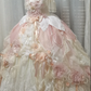Glamorous Off-Shoulder 3D Floral & Lace Princess Sweet 16 Quinceanera Ball Gown DP7547