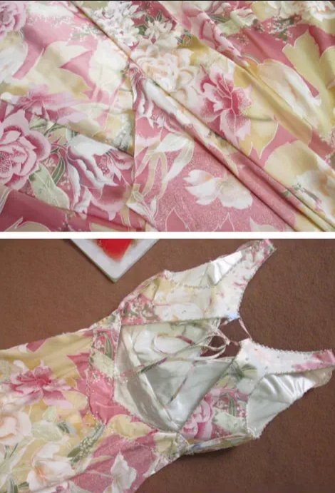 Romantisches Abendkleid mit Blumenmuster, V-Ausschnitt, perlenbesetztem Oberteil, Midi-Länge, Ballkleid DP7606