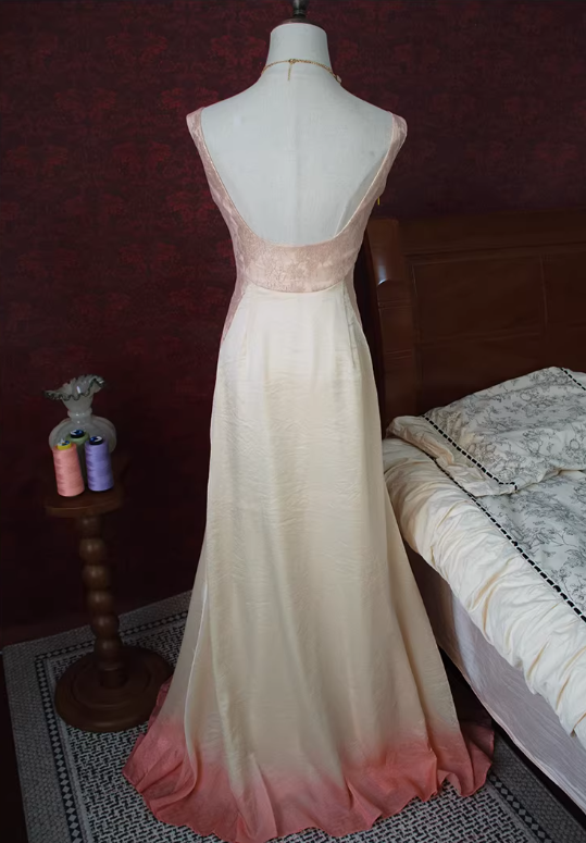 Glamorous Sheath Sleeveless 3D Floral Applique Prom Dress DP7663