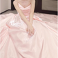 Vintage Pink Satin One-Shoulder Ruched Sweet 16 Dresses Princess Ball Gown DP7707