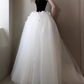 Vintage Black & White Strapless Tulle 3D Flower Evening Gown Sweet 15 Quinceanera Ball Gown DP7714