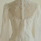 Elegant White Chiffon A-Line Lace Long Sleeve Wedding Dress DP7748