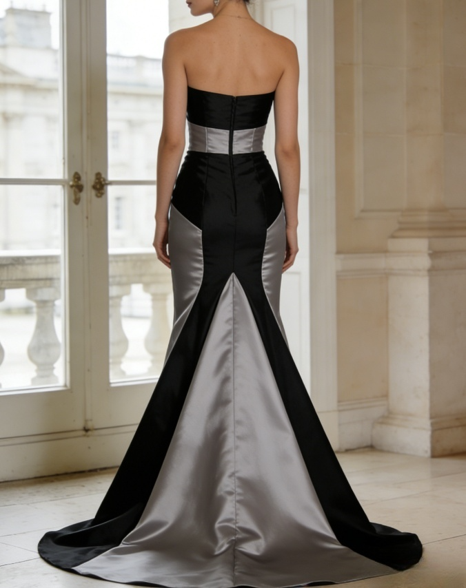 black and silver dress for wedding Vintage Black Spaghetti-Straps Sleeveless Long Lace Sequined Wedding Dresses Online main image 0