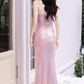 Elegant Mermaid Evening Gown Sequin Sweetheart High Slit Prom Dress DP7807