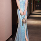 Elegant Mermaid Evening Gown Sequin Sweetheart High Slit Prom Dress DP7807