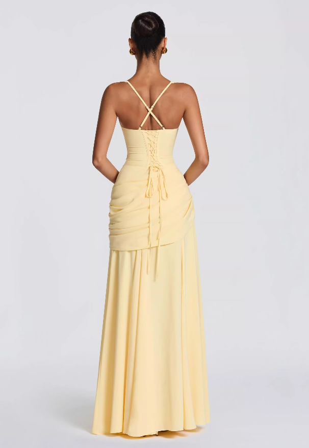 Elegant Sleeveless Ruched A-Line Bridesmaid Dress DP8239