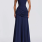 Elegant Sleeveless Ruched A-Line Bridesmaid Dress DP8239