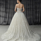 Klassisches elfenbeinfarbenes Sweetheart-Neckholder-Brautkleid in A-Linie aus Spitze DP8392