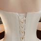Romantic Sweetheart Strapless Tulle Beaded Lace Bodice A-Line Wedding Dress DP8626