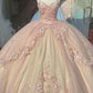 Retro Pink Sweetheart Appliqued 3D Flower A-Line Tulle 18 Birthday Quinceanera Dresses Evening Ball Gowns DP6138
