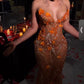 Charming Glittering Sequin Beaded Strapless Mermaid Floor-length Prom Dress Party Dress Evening Dress DP6466