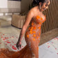 Charming Glittering Sequin Beaded Strapless Mermaid Floor-length Prom Dress Party Dress Evening Dress DP6466