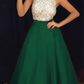 Green A-Line Prom Dress Long Evening Dress Dance Party Gown,DP0199