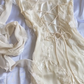 Vintage Ivory Straps Floral Charming Party Dress, DP2085