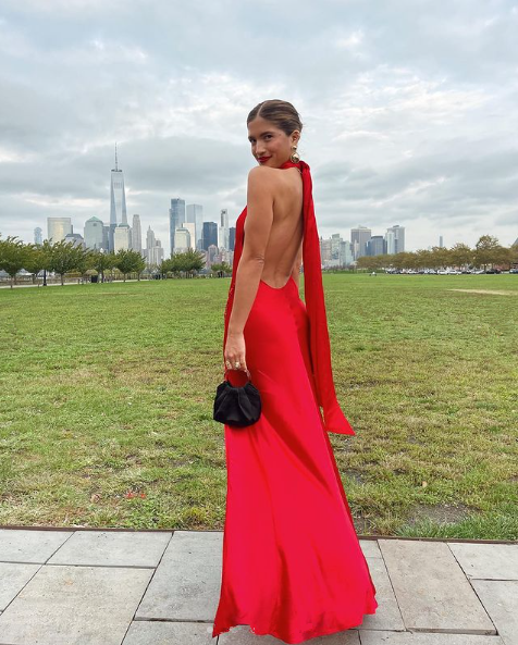 Charming Red Halter Backless Long Prom Dress with Slit,DP851