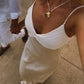 Spaghetti Straps Satin Long Party Dress Weding Guest Dress,DP1904
