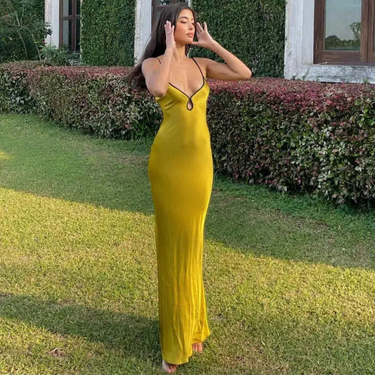 Robe de bal vintage en satin, fourreau, bretelles spaghetti, robe de soirée longue, robe formelle DP6695