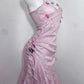 Glitter Pink Sequin Spaghetti Strap Butterfly Design 16th Birthday Party Dress Homecoming Dress DP6037