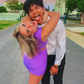 Purple One Shoulder Tight Cut Out Homecoming Dress , DP2332