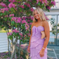 Lilac Sweetheart Strapless Layers Elegant Long Party Dress, DP2443
