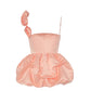 Vintage Pink Satin Short A-Line Party Dress Cocktail Dress Homecoming Dress DP6475