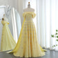 Wunderschönes, funkelndes, schulterfreies A-Linien-Ballkleid mit Paillettenstickerei, langes Abendkleid, DP6541