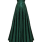 Charming Green A-Line Spaghetti Straps Classy Evening Party Dress , DP2044