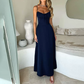 Vintage Spaghettiträger Maxi-Ballkleid Sweetheart Festliches Abendkleid DP8354
