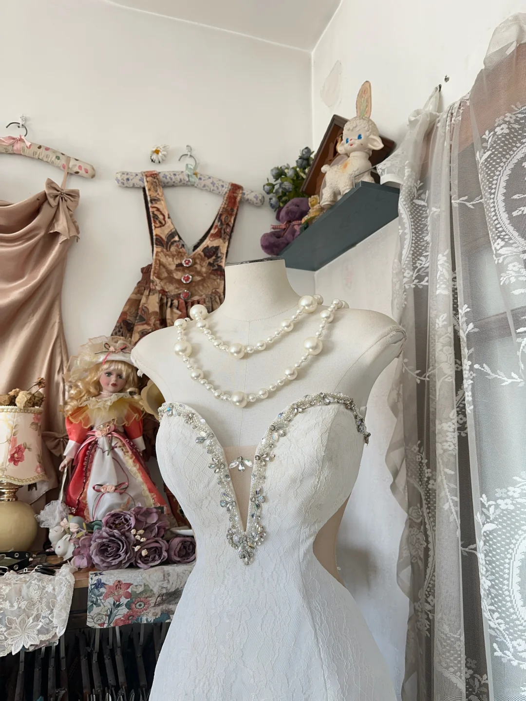 Glamorous Sweetheart Beaded Strapless Mermaid Wedding Dress DP7356