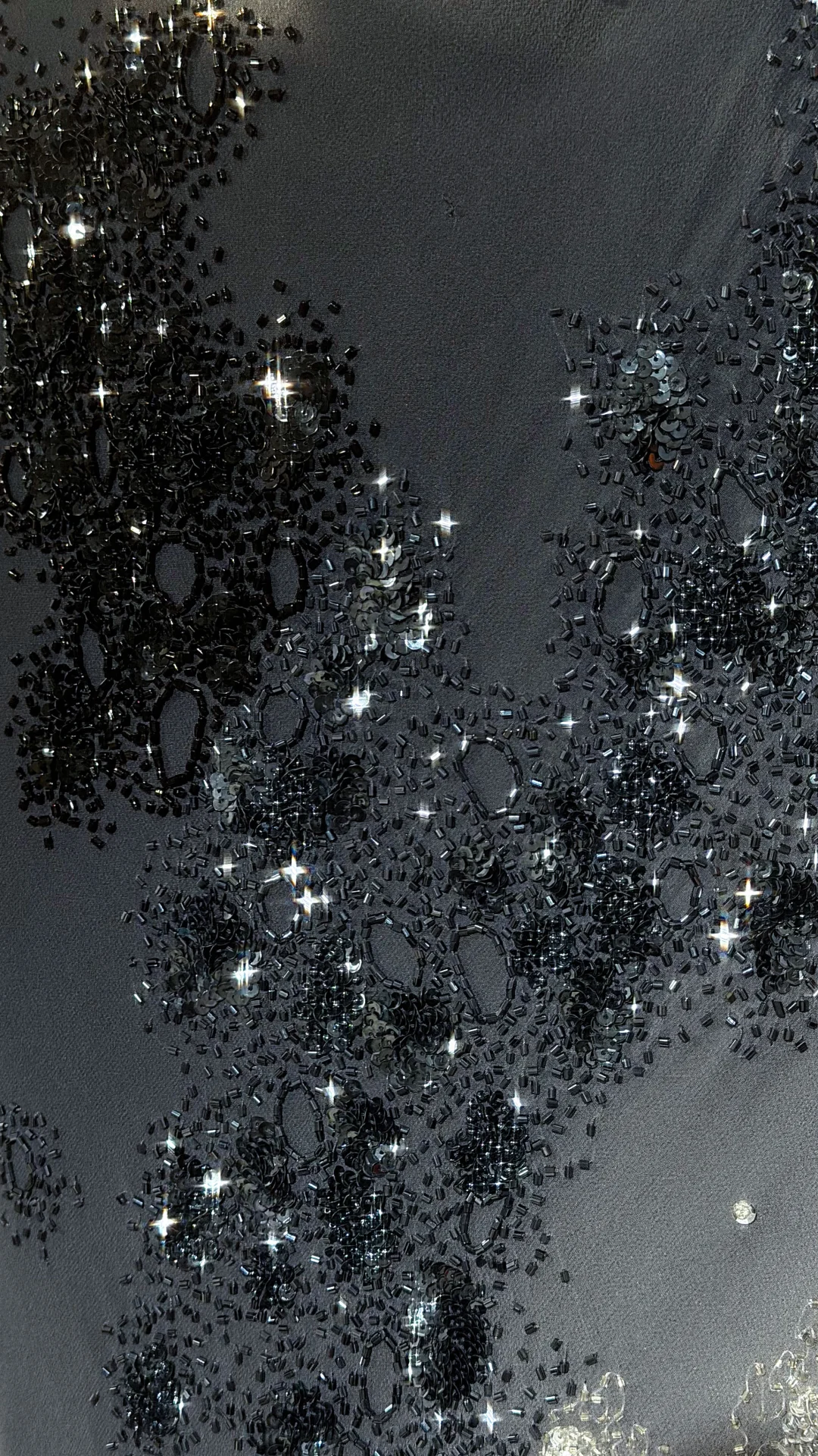 Glamorous Black Beaded Mermaid Prom Gown Spaghetti Strap Ruched Evening Dress DP8128