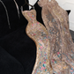 Gorgeous Shiny Beaded Exquisite Embroidery Mermaid Long Evening Dress Prom Dresses DP6202