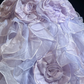 Robe de bal élégante lilas sans bretelles, à volants superposés et applications florales, coupe trapèze, pour quinceañera DP7109