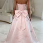 Elegant Pink Floral Embroidered Strapless Quinceanera Ball Gown DP8155
